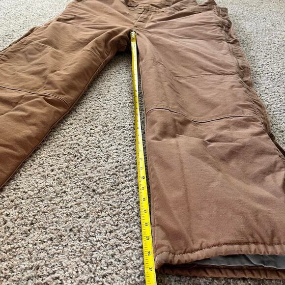 Bulwark FR Bib Overalls Men's 2XL Brown Adjustable Strap Full Zip Leg HEAVY DUTY - Picture 10 of 12